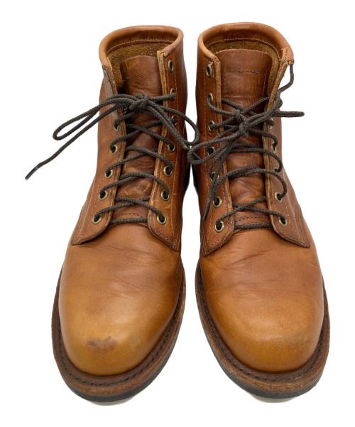 HIPPEWA（チペワ）HIPPEWA (チペワ) プレーントゥワークブーツ ブラウン サイズ:不明。27-27.5cm相当の古着・服飾アイテム