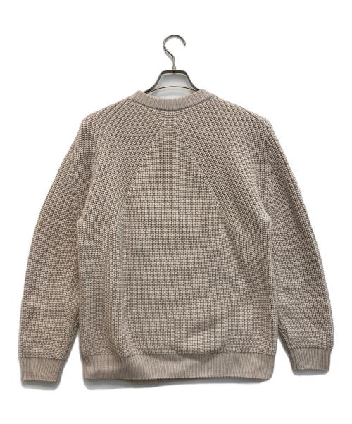BATONER（バトナ―）BATONER (バトナ―) SIGNATUER CREW NECK /シグネチャーニット ベージュ サイズ:2の古着・服飾アイテム