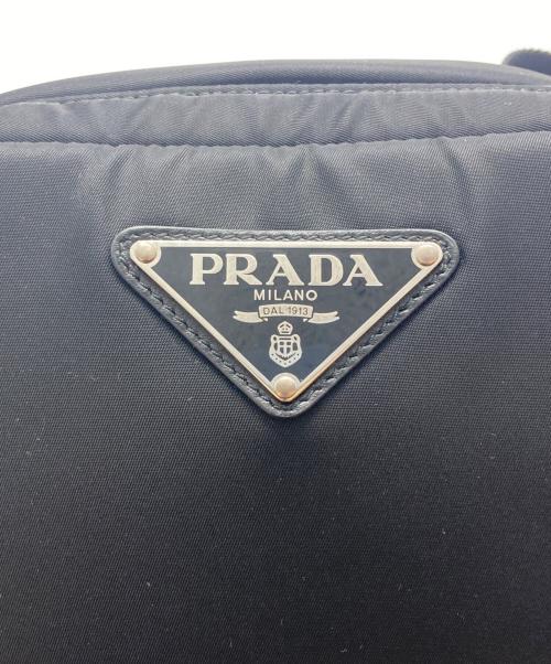 PRADA（プラダ）PRADA (プラダ) トライアングルロゴ ナイロンウエストポーチ ブラックの古着・服飾アイテム