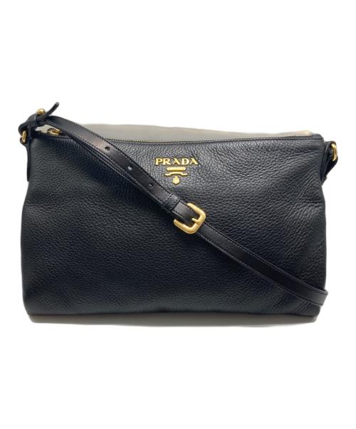 PRADA（プラダ）PRADA (プラダ) ヴェッテロダイノ ショルダーバッグ ブラックの古着・服飾アイテム