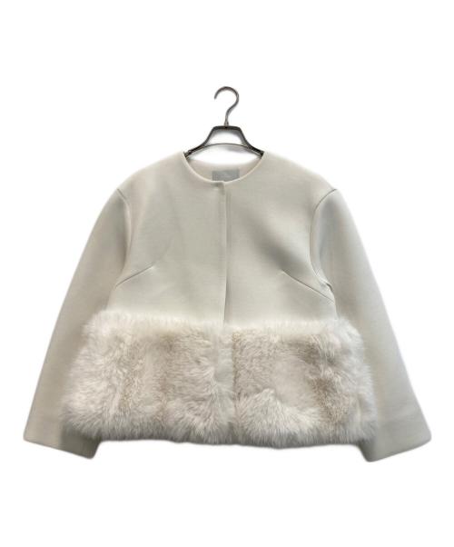 CELFORD（セルフォード）CELFORD (セルフォード) 24FW 裾ファーブルゾン アイボリー サイズ:38の古着・服飾アイテム