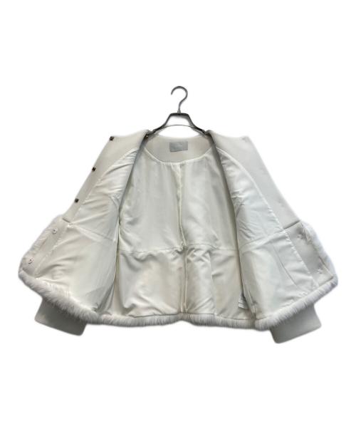 CELFORD（セルフォード）CELFORD (セルフォード) 24FW 裾ファーブルゾン アイボリー サイズ:38の古着・服飾アイテム