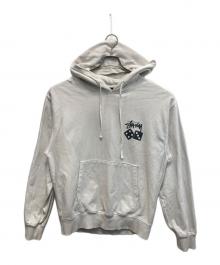 stussy（ステューシー）の古着「プルオーバーパーカー / DICE HOODIE」｜ホワイト