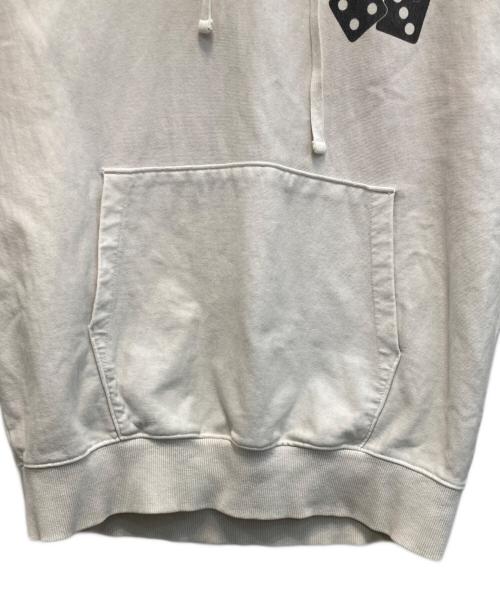 stussy（ステューシー）stussy (ステューシー) プルオーバーパーカー / DICE HOODIE ホワイト サイズ:Lの古着・服飾アイテム