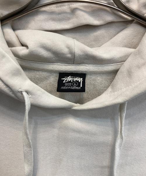 stussy（ステューシー）stussy (ステューシー) プルオーバーパーカー / DICE HOODIE ホワイト サイズ:Lの古着・服飾アイテム