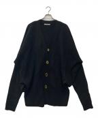 HARUNOBUMURATAハルノブ ムラタ）の古着「KASSEL- OVERSIZED CHUNKY KNIT CARDIGANLニットカーディガン」｜ブラック