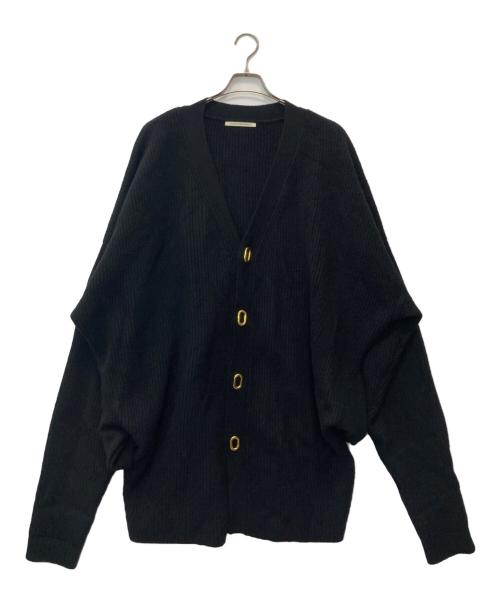 HARUNOBUMURATA（ハルノブ ムラタ）HARUNOBUMURATA (ハルノブ ムラタ) KASSEL- OVERSIZED CHUNKY KNIT CARDIGANLニットカーディガン ブラック サイズ:38の古着・服飾アイテム