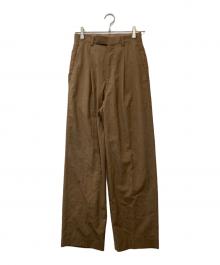 AURALEE（オーラリー）の古着「SUPER FINE TROPICAL WOOL SLACKS/トロピカルウールスラックス」｜ブラウン