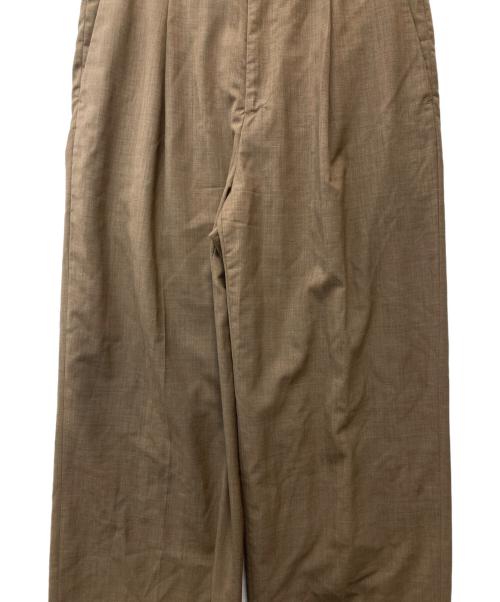 AURALEE（オーラリー）AURALEE (オーラリー) SUPER FINE TROPICAL WOOL SLACKS/トロピカルウールスラックス ブラウンの古着・服飾アイテム
