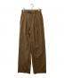 AURALEE（オーラリー）の古着「SUPER FINE TROPICAL WOOL SLACKS/トロピカルウールスラックス」｜ブラウン