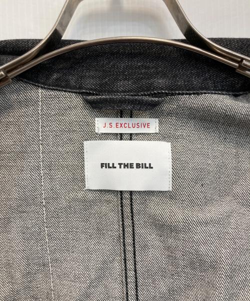 FILL THE BILL（フィルザビル）FILL THE BILL (フィルザビル) JOURNAL STANDARD (ジャーナルスタンダード) デニムカバーオール ブラック サイズ:1の古着・服飾アイテム