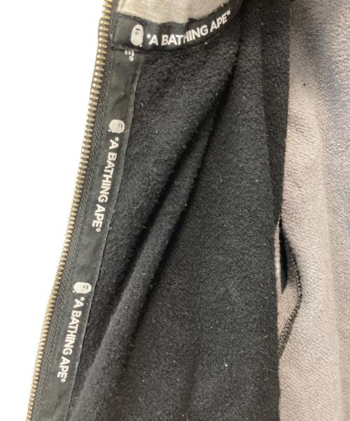 A BATHING APE（アベイシングエイプ）A BATHING APE (アベイシングエイプ) シャーク ジップパーカー ブラック サイズ:XLの古着・服飾アイテム