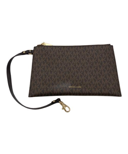 MICHAEL KORS（マイケルコース）MICHAEL KORS (マイケルコース) FREYA（フレイヤ）オープントート ラージトートバッグ ブラウンの古着・服飾アイテム