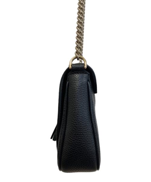 GUCCI（グッチ）GUCCI (グッチ) ソーホー インターロッキングG チェーンショルダーバッグ ブラックの古着・服飾アイテム