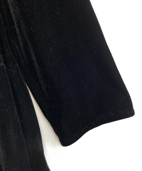 trefle（トレフル）trefle (トレフル) ベロアブラウスワンピース ブラック サイズ:FREEの古着・服飾アイテム