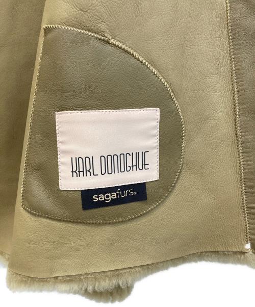 Karl Donoghue（カールドノヒュー）Karl Donoghue (カールドノヒュー) ムートンファーベスト ブラウン サイズ:XSの古着・服飾アイテム