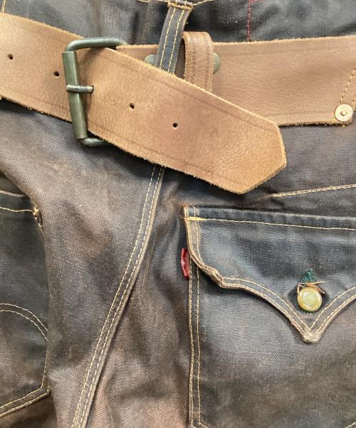 LEVI'S（リーバイス）LEVI'S (リーバイス) 00s 立体裁断コーティングパンツ ブルー サイズ:ｗ26の古着・服飾アイテム