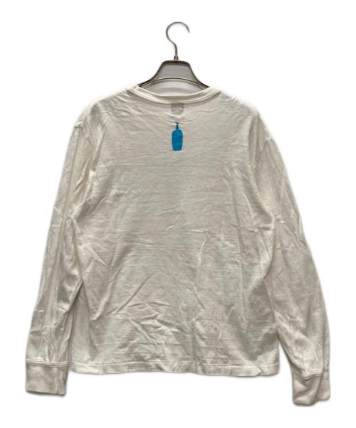 HUMAN MADE（ヒューマンメイド）HUMAN MADE (ヒューマンメイド) BLUE BOTTLE (ブルーボトル) ロングスリーブカットソー ホワイト サイズ:Mの古着・服飾アイテム