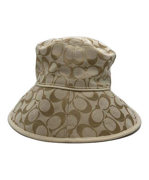 COACH（コーチ）COACH (コーチ) シグネチャーバケットハット ベージュの古着・服飾アイテム
