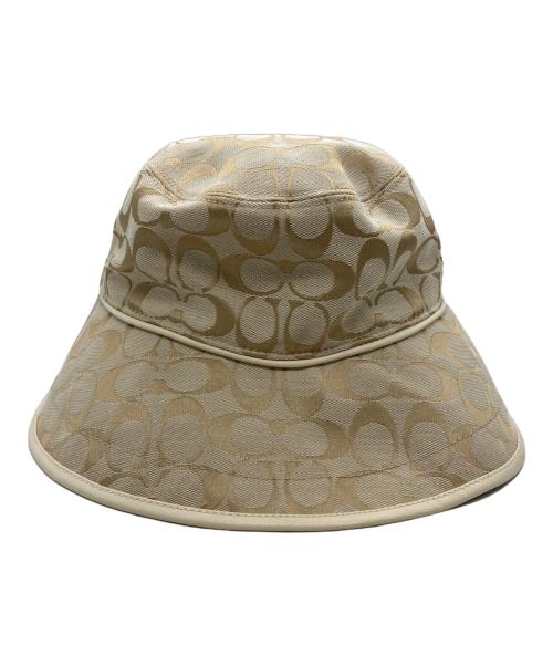 COACH（コーチ）COACH (コーチ) シグネチャーバケットハット ベージュの古着・服飾アイテム