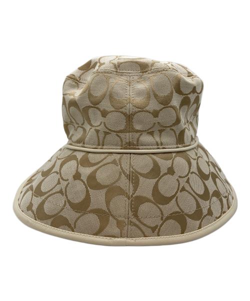 COACH（コーチ）COACH (コーチ) シグネチャーバケットハット ベージュの古着・服飾アイテム