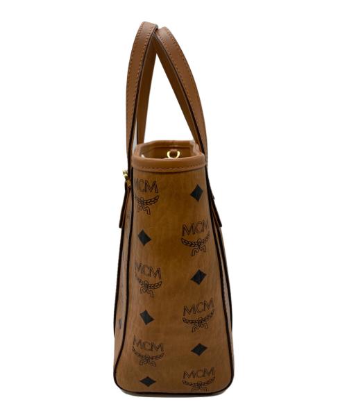 MCM（エムシーエム）MCM (エムシーエム) TONIトップジップ ショッパー/2WAYミニバッグ ブラウンの古着・服飾アイテム