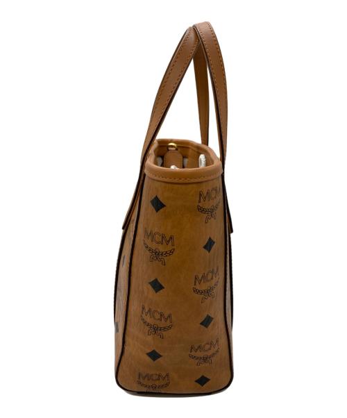 MCM（エムシーエム）MCM (エムシーエム) TONIトップジップ ショッパー/2WAYミニバッグ ブラウンの古着・服飾アイテム