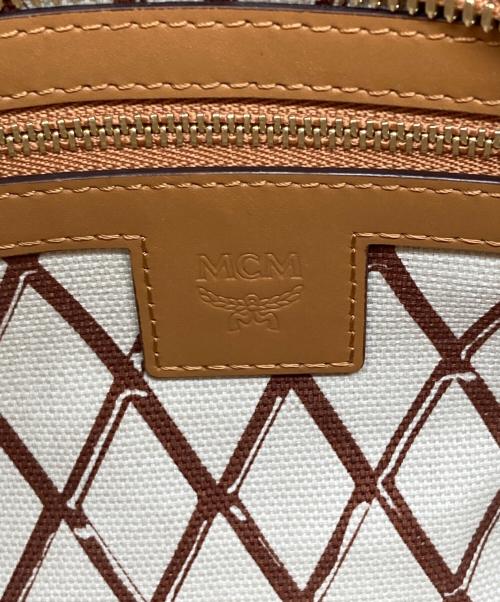 MCM（エムシーエム）MCM (エムシーエム) TONIトップジップ ショッパー/2WAYミニバッグ ブラウンの古着・服飾アイテム