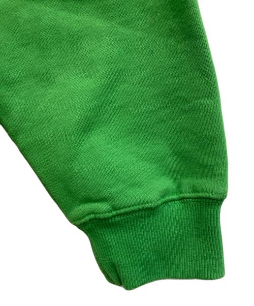 stussy（ステューシー）stussy (ステューシー) Chenille Arch Applique(stussy Pullover Hoodie / アーチロゴパーカー グリーン サイズ:Sの古着・服飾アイテム