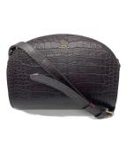 A.P.C.アーペーセー）の古着「ハーフムーン型押しショルダーバッグ / Sac Demi-LUNE」｜ブラウン