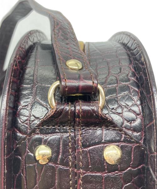 A.P.C.（アーペーセー）A.P.C. (アーペーセー) ハーフムーン型押しショルダーバッグ / Sac Demi-LUNE ブラウンの古着・服飾アイテム
