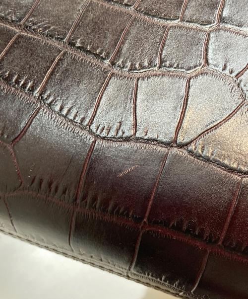 A.P.C.（アーペーセー）A.P.C. (アーペーセー) ハーフムーン型押しショルダーバッグ / Sac Demi-LUNE ブラウンの古着・服飾アイテム