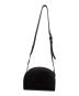 A.P.C. (アーペーセー) ハーフムーン型押しショルダーバッグ / Sac Demi-LUNE ブラウン：18000円