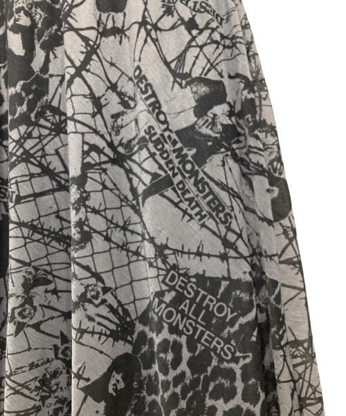 Hysteric Glamour（ヒステリックグラマー）Hysteric Glamour (ヒステリックグラマー) 総柄ロングスカート グレー サイズ:FREEの古着・服飾アイテム