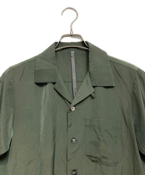 KAZUYUKI KUMAGAI ATTACHMENT（カズユキクマガイ アタッチメント）KAZUYUKI KUMAGAI ATTACHMENT (カズユキクマガイ アタッチメント) オープンカラーシャツ グリーン サイズ:1の古着・服飾アイテム