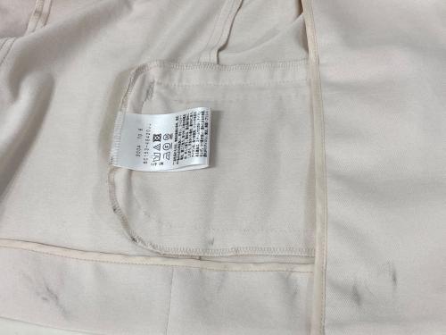 UNTITLED（アンタイトル）UNTITLED (アンタイトル) ドライタッチ カラーレスジャケット ホワイト サイズ:Ⅼの古着・服飾アイテム