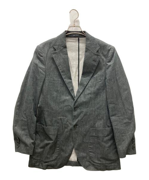 +CLOTHET（クロスクローゼット）+CLOTHET (クロスクローゼット) リアクティブデニムテーラードジャケット ブラック サイズ:2の古着・服飾アイテム