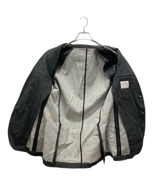 +CLOTHET（クロスクローゼット）+CLOTHET (クロスクローゼット) リアクティブデニムテーラードジャケット ブラック サイズ:2の古着・服飾アイテム