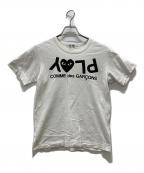 PLAY COMME des GARCONSプレイコムデギャルソン）の古着「プリントTシャツ」｜ブラック