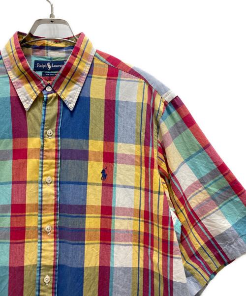RALPH LAUREN（ラルフローレン）RALPH LAUREN (ラルフローレン) BIGシルエット半袖チェックシャツ マルチカラー サイズ:XLの古着・服飾アイテム