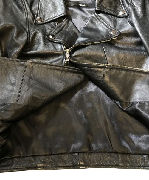 plot（プロット）plot (プロット) レザージャケット ブラック サイズ:Oの古着・服飾アイテム