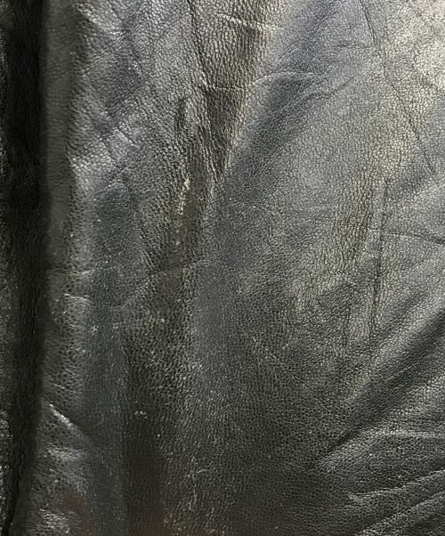 plot（プロット）plot (プロット) レザージャケット ブラック サイズ:Oの古着・服飾アイテム