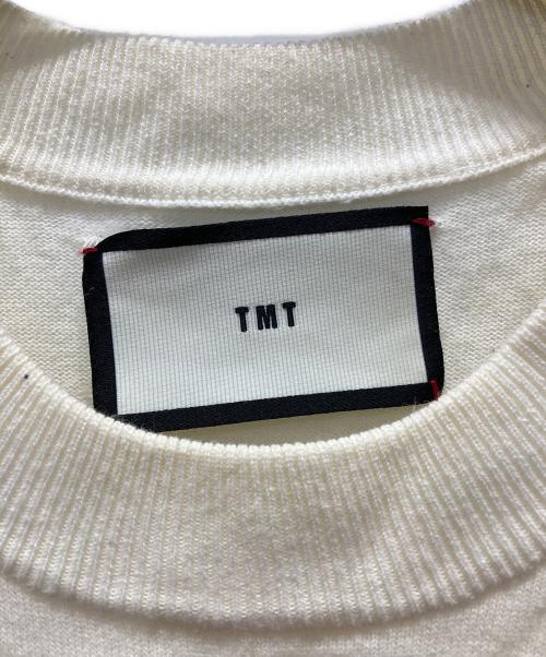 TMT（ティーエムティー）TMT (ティーエムティー) 半袖ニット ホワイト サイズ:Sの古着・服飾アイテム