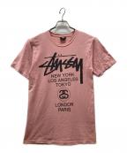 stussyステューシー）の古着「ロゴTシャツ」｜ピンク
