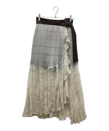 Snidel（スナイデル）の古着「ロングスカート」｜ホワイト