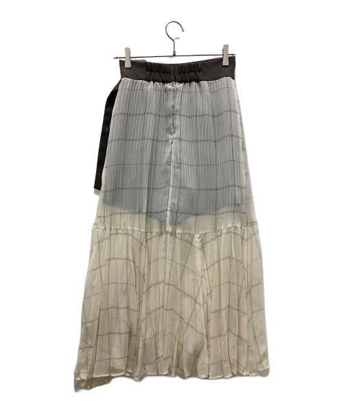 Snidel（スナイデル）Snidel (スナイデル) ロングスカート ホワイト サイズ:1の古着・服飾アイテム