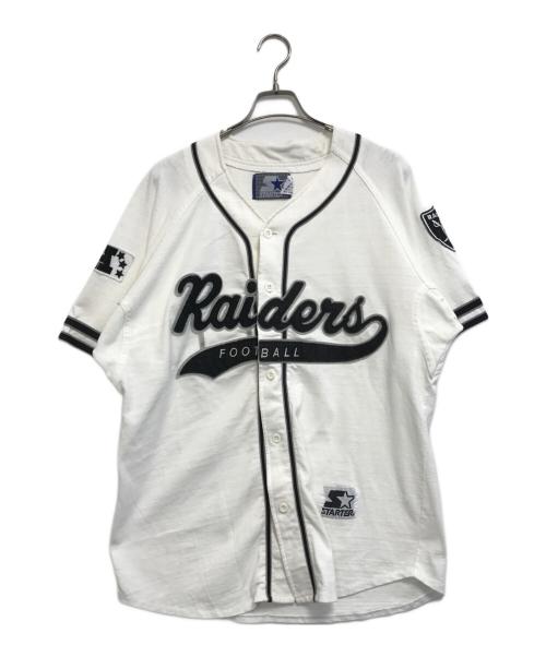 STARTER（スターター）STARTER (スターター) 90's ベースボールシャツ ホワイト サイズ:Ｌの古着・服飾アイテム