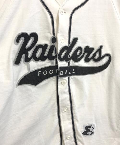 STARTER（スターター）STARTER (スターター) 90's ベースボールシャツ ホワイト サイズ:Ｌの古着・服飾アイテム