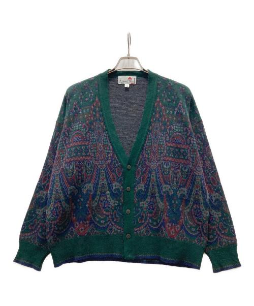Florence Tricot（フローレンストリコット）FLORENCE TRICOT (フローレンストリコット) ニットカーディガン グリーン サイズ:LLの古着・服飾アイテム