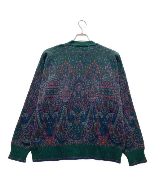 Florence Tricot（フローレンストリコット）FLORENCE TRICOT (フローレンストリコット) ニットカーディガン グリーン サイズ:LLの古着・服飾アイテム